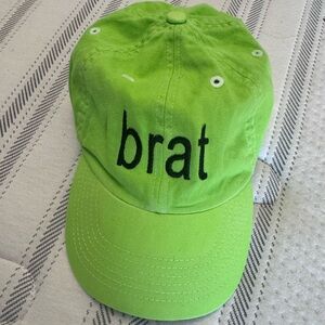 Brat baseball cap. Bought at the Sweat tour!